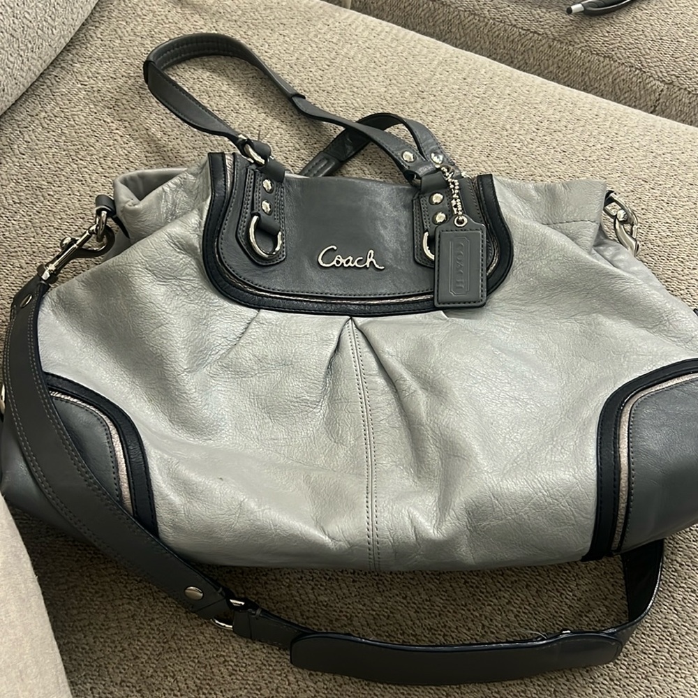 Coach Ashley Spectator Leather Carryall Bag Shoulder